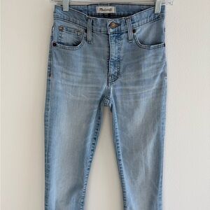Madewell 9” High-Rise Skinny Jeans - Step Hem Edition - Size 25